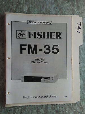 Fisher FM-35 service manual original repair book stereo tuner radio am/fm-image