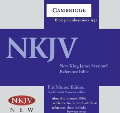 NKJV Pitt Minion Reference Bible, Black Goatskin Leather, Red-letter Text, NK...-image