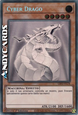 CYBER DRAGON • (Cyber Dragon) • Rare Ghost • GFP2 IT178 • 1Ed • Yugioh! ANDYCARDS-image