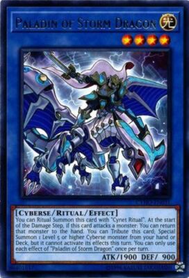 3 x Paladin of Storm Dragon - CYHO-EN031 - Rare - Unlimited Edition Near Mint, E-image