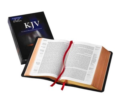 Holy Bible : King James Version, Black, Goatskin, Single Column Reference Bib...-image