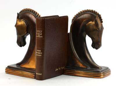 KJV / Brown French Morocco Leather Verse Reference HOLY BIBLE Authorized King-image