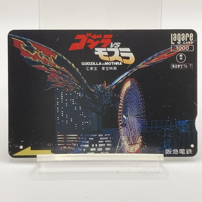 Godzilla vs Mothra Lagare Card Hankyu Railway TOHO Movie Used Japan Limited F/S-image