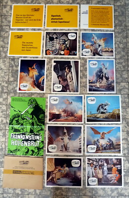GODZILLA VS. GIGAN 15 Lobby Cards German GODZILLA on Monster Island ´72 TOHO-image