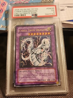 Cybernetic Revolution 1st Edition Cyber Twin Dragon CRV-EN035 Ultimate PSA 5-image