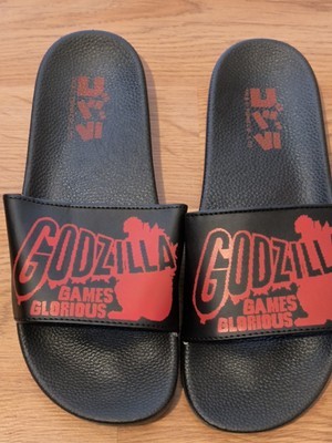 New Japan exclusive GODZILLA Nintendo sandals L flipflops NES Games Glorious -image