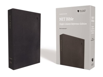 Thomas Nelson NET Bible, Single-Column Reference, Leathersoft, B (Leather Bound)-image
