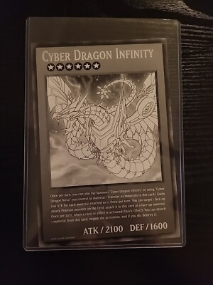 Cyber Dragon Infinity Black & White Promo - Yu-Gi-Oh Oversized Jumbo Card-image