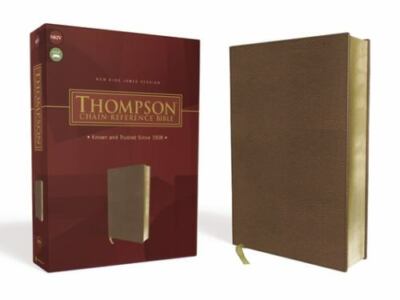 NKJV Bible Thompson Chain-Reference Comfort Print Brown Leathersoft NEW IN BOX-image
