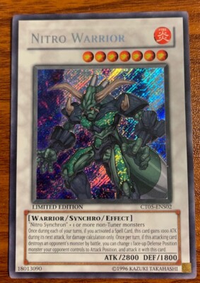 Yu Gi Oh Nitro Warrior Limited Edition #CT05-ENS02 Holo Free Shipping-image