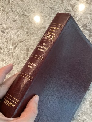 Thompson Chain Reference Bible NIV Red Letter Leather Study Kirkbride 1983-image