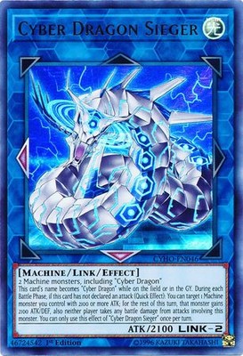 Cyber Dragon Sieger CYHO-EN046 Ultra Rare 1st Edition-image