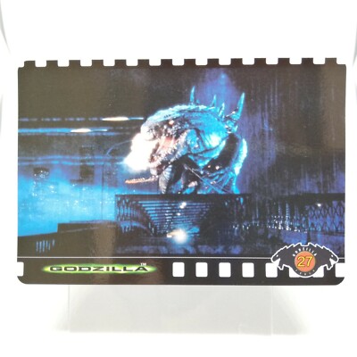 No.27 Godzilla Hollywood movie Card Japan TOHO 1998 BANDAI MADE in JAPAN TCG-image