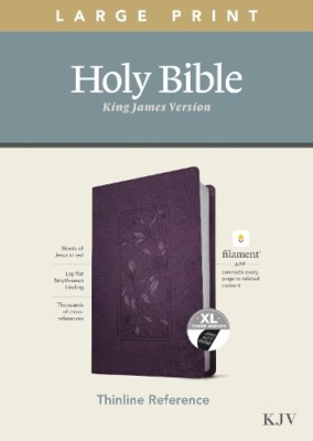 Tyndale House KJV Large Print Thinline Reference Bib (Leather Bound) (UK IMPORT)-image