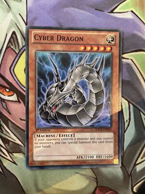 SDCR-EN003 Cyber Dragon Common 1st Edition NM Yugioh Card -image