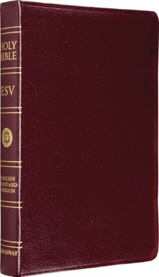 ESV CLASSIC REFERENCE BIBLE, GENUINE LEATHER, BURGUNDY, By Crossway Bibles *VG+*-image