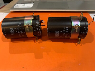 Fisher RS-2007 Stereo Receiver Parting Out Filter Capacitors (Pair)-image