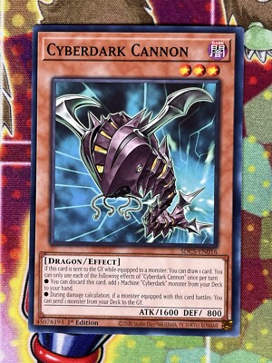 Yugioh Cyberdark Cannon SDCS-EN016 Single-image