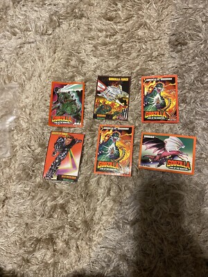 Lot Of 6 1994 Godzilla Cards -image
