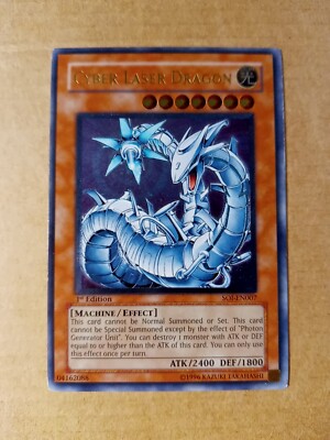 Cyber Laser Dragon SOI-EN007 1st ed Ultimate Rare Yugioh NM/VLP See Pics-image