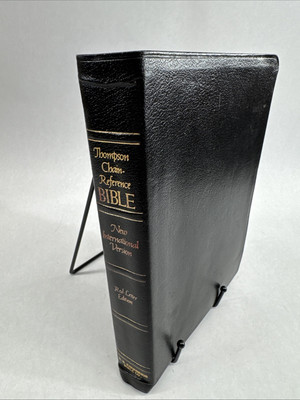 Thompson Chain Reference Bible NIV Red Letter Kirkbride Bible Co 1983 Black-image