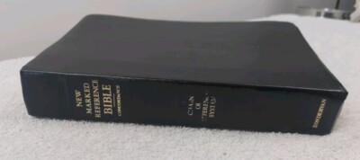 Zondervan Bible 1978 KJV Concordance Reference Edition Vtg Black Leather-image
