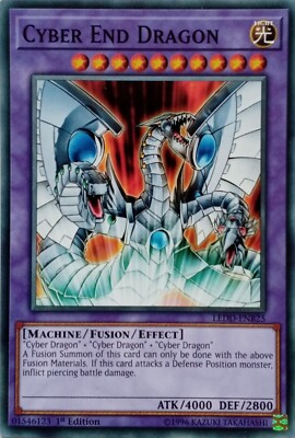 LEDD-ENB25 CYBER END DRAGON COMMON 1ST EDITION YuGiOh CARD-image