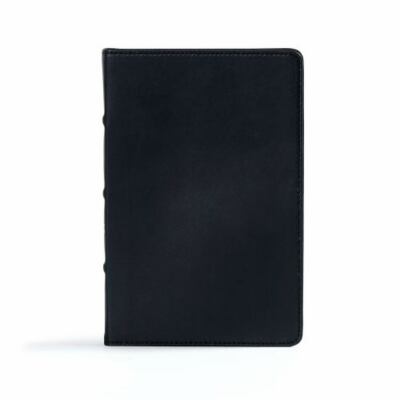 CSB Ultrathin Reference Bible, Black Premium Leather, CSB Bibles by Holman,-image