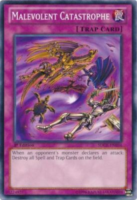 Malevolent Catastrophe - SDCR-EN034 - Common - 1st Edition x1 - Lightly Played-image