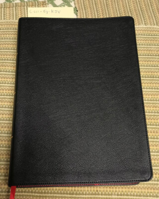 NEW  KJV Super Giant Print Reference Bible, Leather Indexed, Red Letter,  Index-image