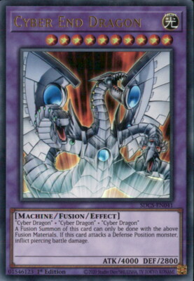 1st ed Cyber End Dragon ultra rare SDCS-EN041 Yugioh-image