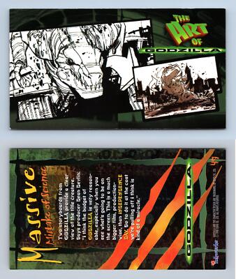 Massive Mistake Of Science #49 Godzilla 1998 Inkworks Supervue Trading Card-image