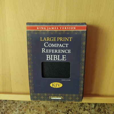 Large Print Compact Reference Bible KJV (Reference Edition Bonded Leather)-image