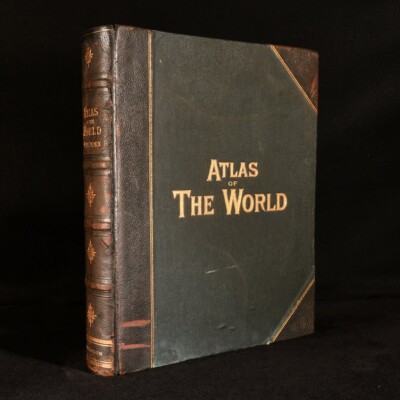 c1892 Commercial and Library Atlas of the World with Index-Gazetteer Edited b...-image