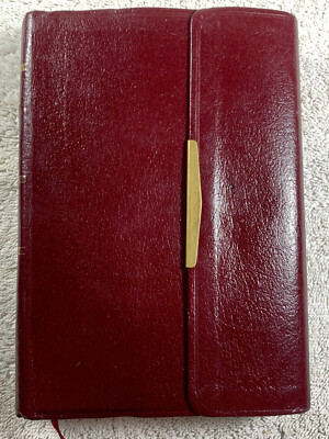 1990s (1986) NAB New American Bible Snap Cover Burgundy Leather Nelson 9034SBG-image