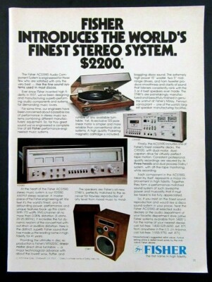 1978 FISHER ACS1590 Component Stereo System Magazine Ad-image