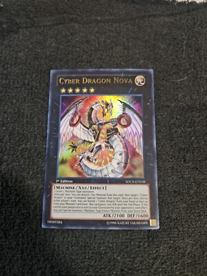 Cyber Dragon Nova SDCR-EN038 Ultra Rare 1st Edition Yugioh.-image