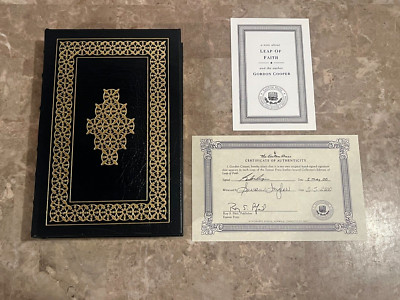 EASTON PRESS Leap of Faith by Gordon Cooper (HC, EASTON PRESS) SIGNED w/ COA-image