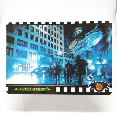 No.21 Godzilla Hollywood movie Card Japan TOHO 1998 BANDAI MADE in JAPAN TCG-image