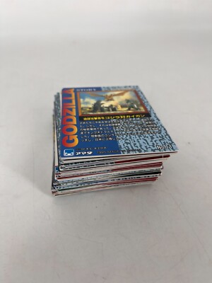 Lot of 64 1995 Japan Godzilla Foil Trading Cards - Amada-image