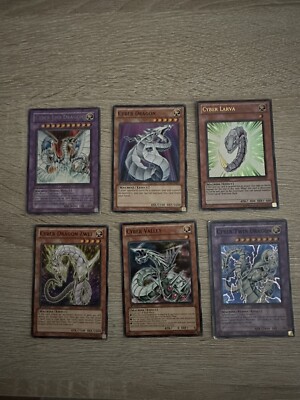 Yugioh Cards Cyber End Twin Dragon Larva Set With Bonus Gift-image