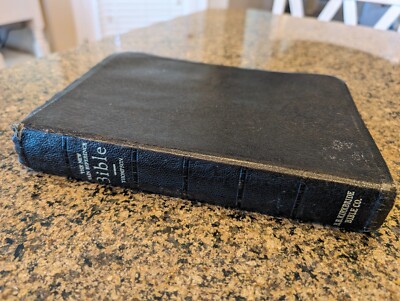 Vintage Thompson New Chain Reference Bible Thumb Indexed Leather Kirkbride-image