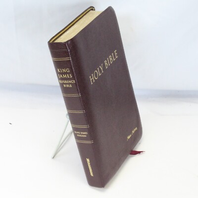 KJV Reference Bible Holy Bible Giant Print Bonded Leather Tabs  Red Letter-image