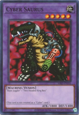 Yu-Gi-Oh! - CYBER SAURUS - MRD-EN105 - UNL. ED. - 25TH- NM/M-image