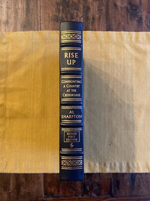 Easton Press RISE UP Reverend Al Sharpton~SIGNED(COA) 1st  Ed Leather Political-image