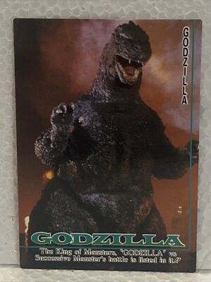 GODZILLA - Trading Card #58 - KING of MONSTERS - 1995 Amada RARE - Quiz-image