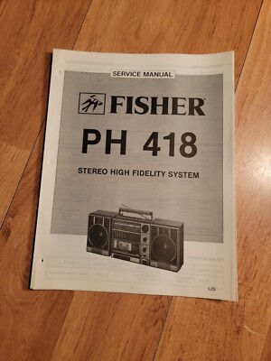 Fisher PH 418 Boombox Stereo Service Manual repair-image