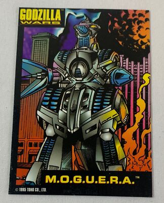 1995 Trendmasters Godzilla Wars #4 card ~ M.O.G.U.E.R.A.-image