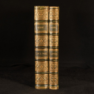 1867 2vol Life and Works of Robert Burns by P. Hatley Waddell Illustrated-image