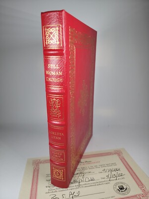 LORETTA LYNN SIGNED  - STILL WOMAN ENOUGH - EASTON PRESS FIRST EDITION #555/1165-image